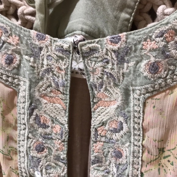 Free People floral sleeveless top sz L - Picture 4 of 9